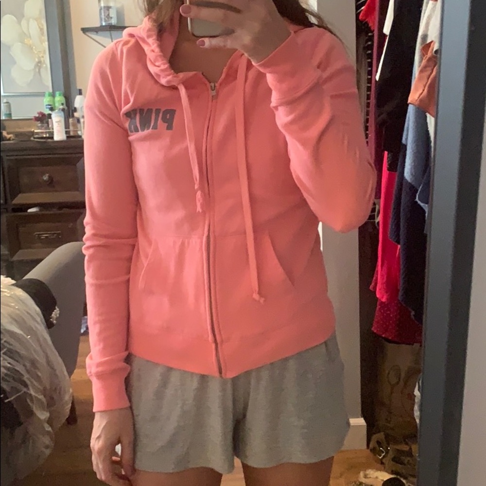 Pink hoodie